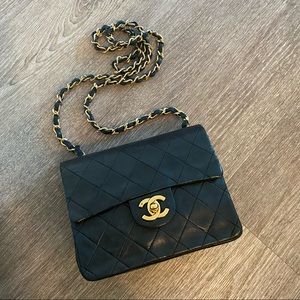 Vintage Chanel classic mini square flap